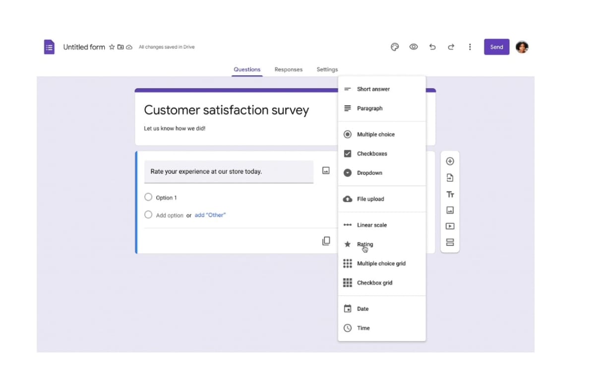 Naikin Level Survey Kepuasan Pelanggan dengan Fitur Rating Baru di Google Forms!